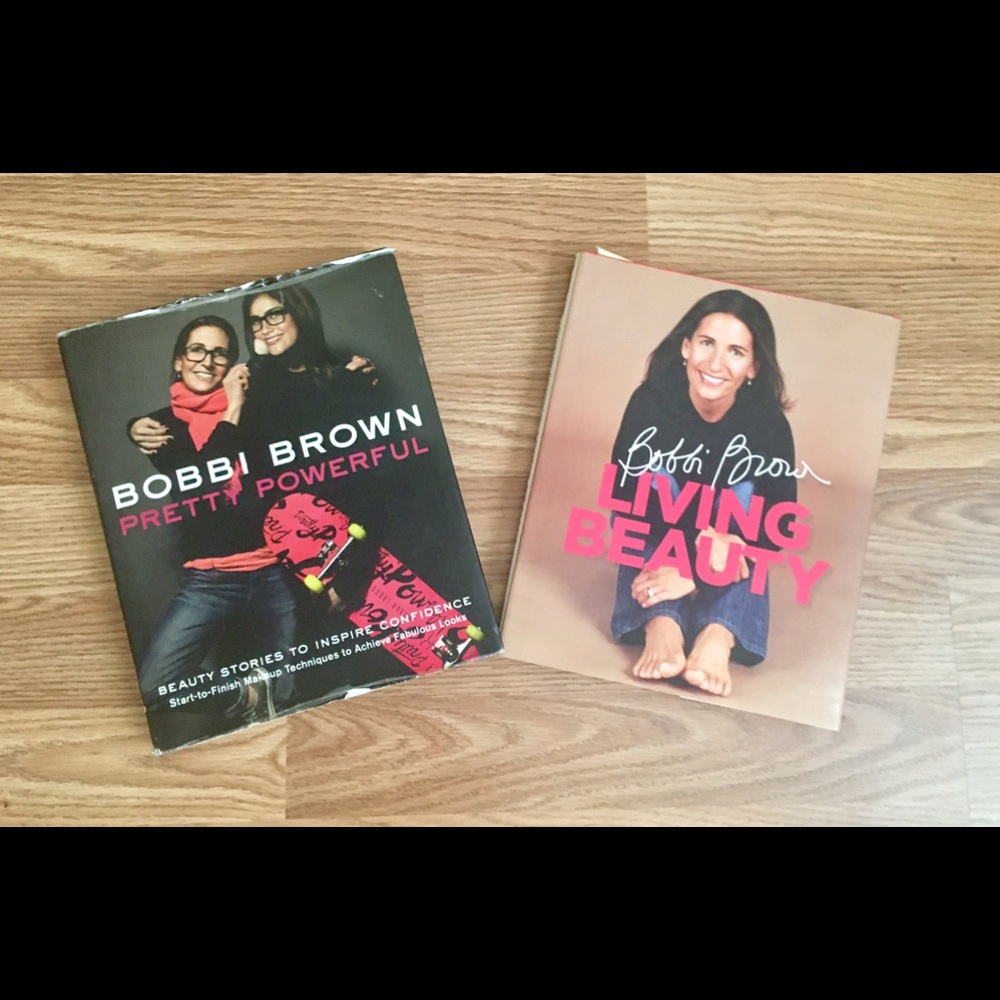 2 Bobbi Brown Books Pretty Powerful/Living Beauty